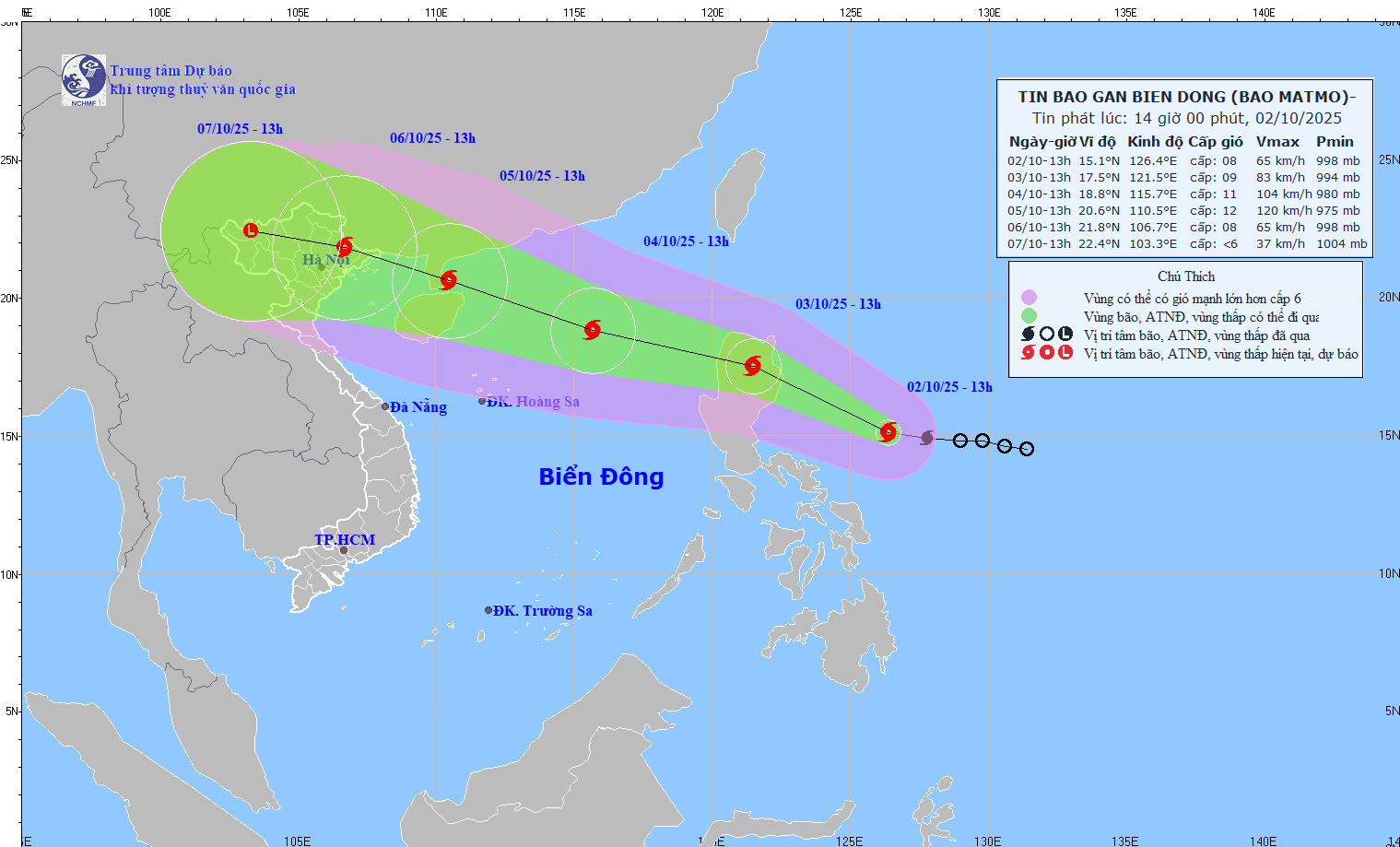 Bão Matmo đang mạnh lên, hướng về đảo Luzon (Philippines)